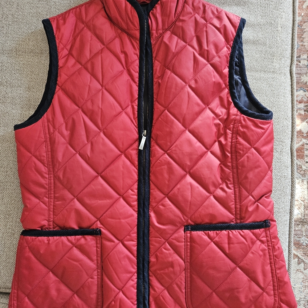 Brooks Brothers Quilted Red Vest